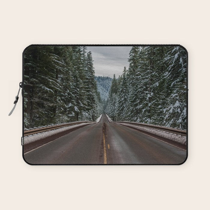 Winter Road Trip - Pacific Northwest Nature Photography Laptop Sleeve Gallery Image 1