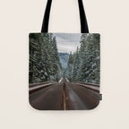 Winter Road Trip - Pacific Northwest Nature Photography Tote Bag Gallery Image 1