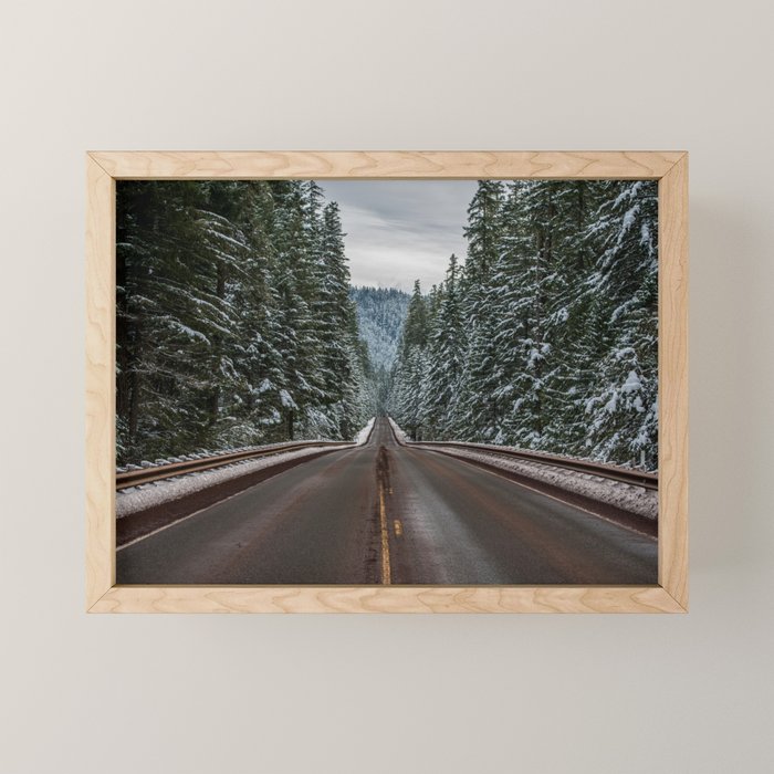 Winter Road Trip - Pacific Northwest Nature Photography Mini Art Print Gallery Image 1