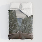 Winter Road Trip - Pacific Northwest Nature Photography Duvet Cover Gallery Image 6