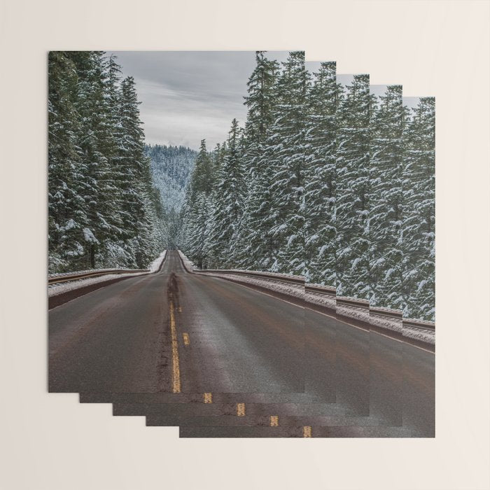 Winter Road Trip - Pacific Northwest Nature Photography Wrapping Paper Gallery Image 3