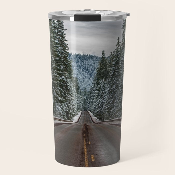Winter Road Trip - Pacific Northwest Nature Photography Travel Mug Gallery Image 1
