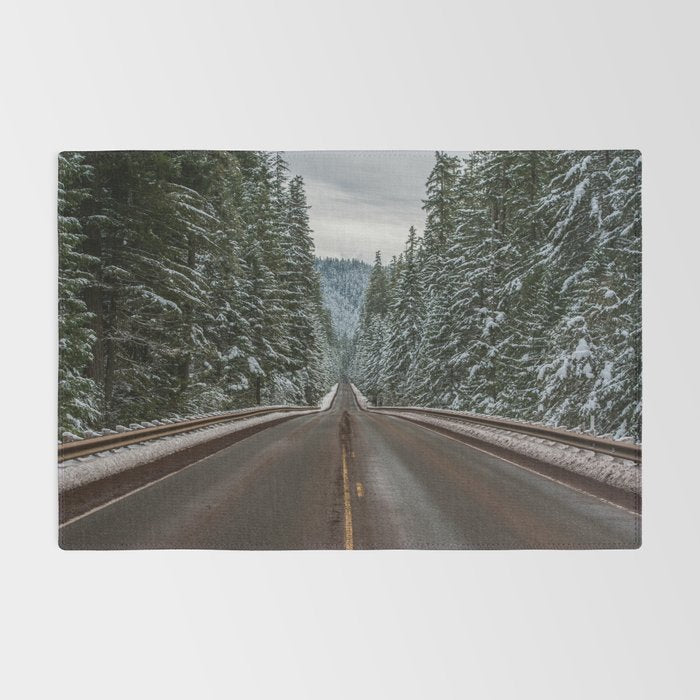 Winter Road Trip - Pacific Northwest Nature Photography Rug Gallery Image 2