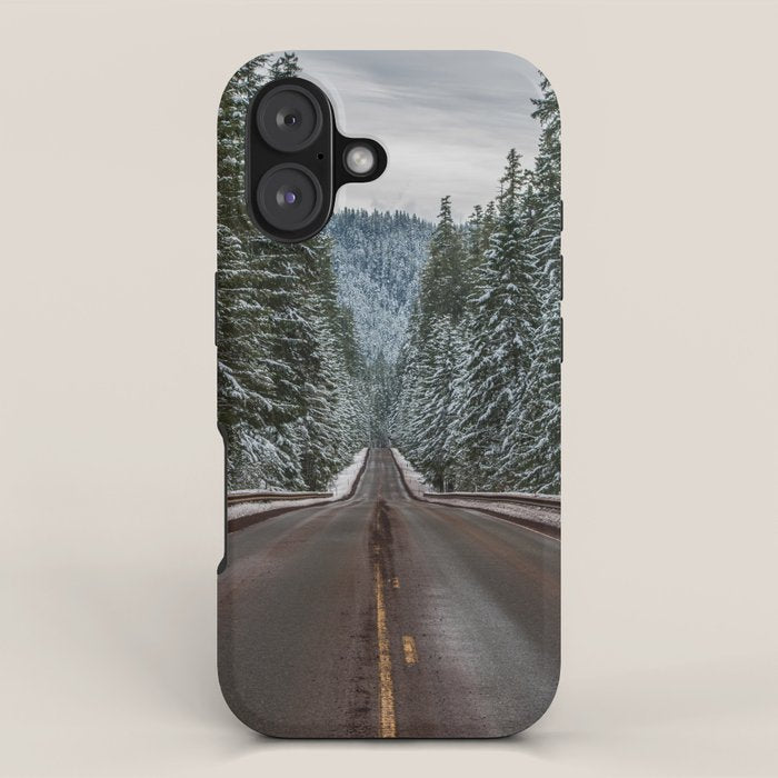 Winter Road Trip - Pacific Northwest Nature Photography iPhone Case Gallery Image 1