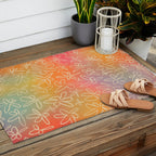 MISTY FIELD OF FLOWERS Outdoor Rug Gallery Image 2