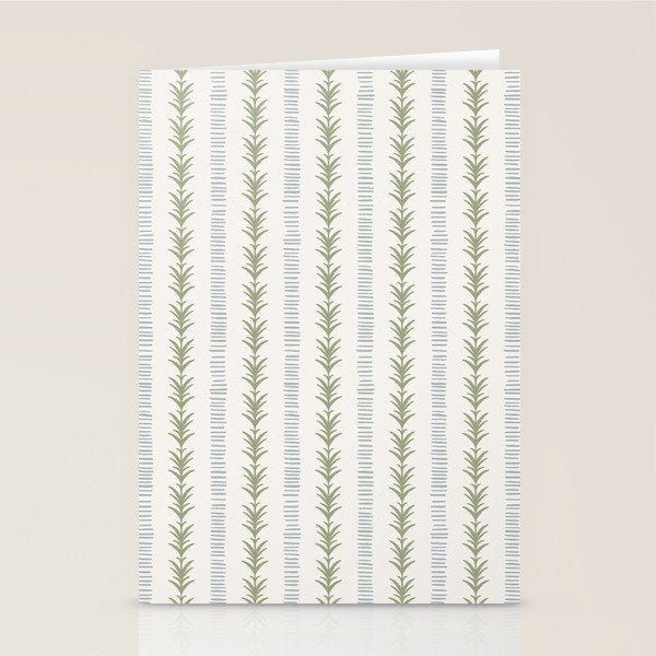 Natural Palm Stripe Stationery Card Gallery Image 2
