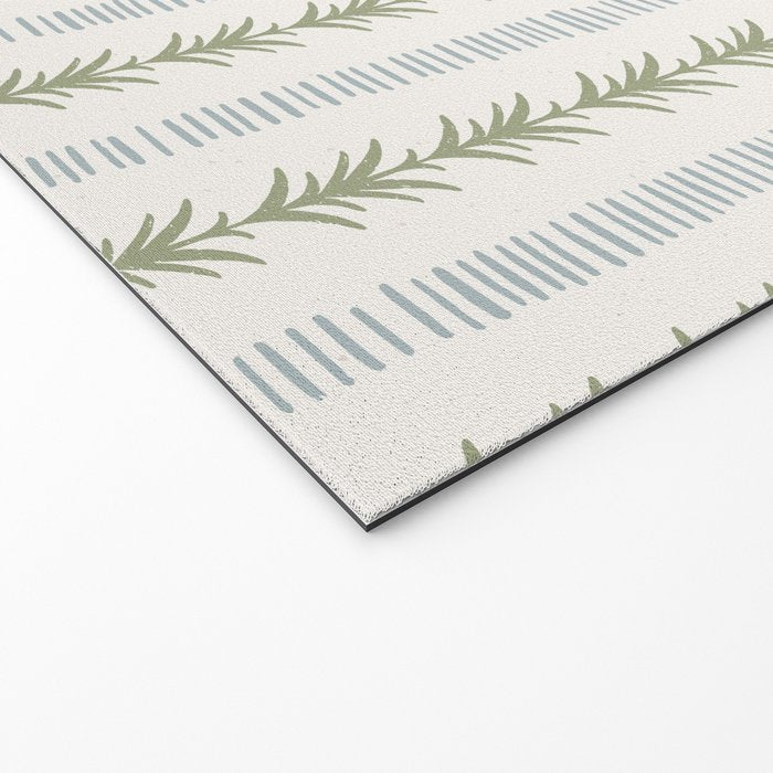 Natural Palm Stripe Welcome Mat Gallery Image 2