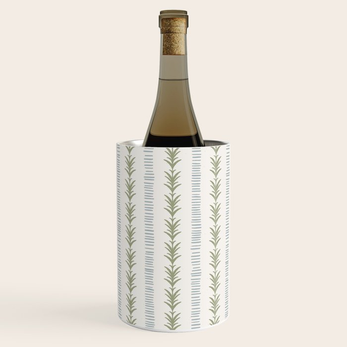 Natural Palm Stripe Wine Chiller Gallery Image 1