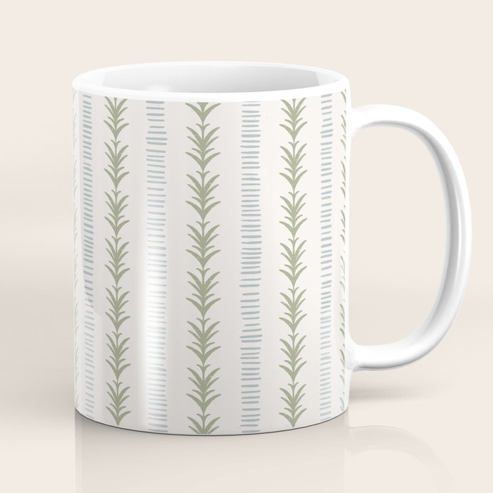 Natural Palm Stripe Coffee Mug Gallery Image 1