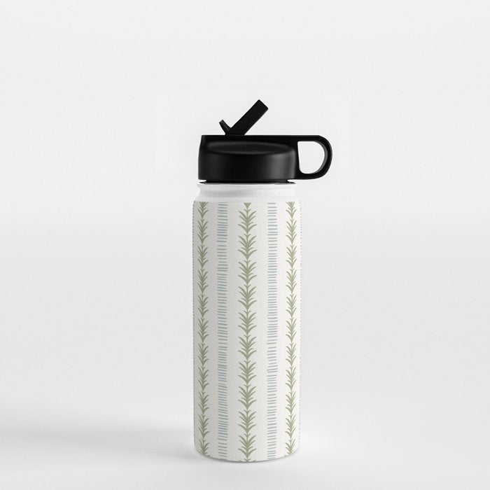 Natural Palm Stripe Water Bottle Gallery Image 1