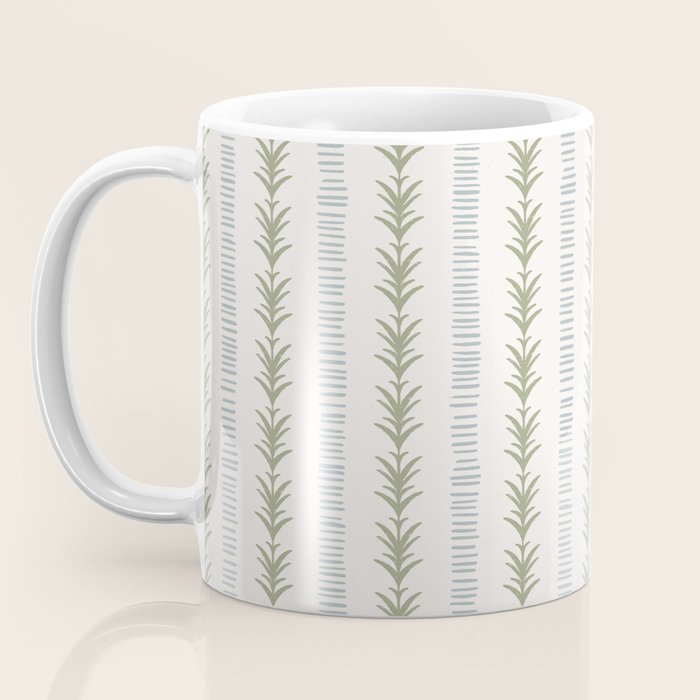 Natural Palm Stripe Coffee Mug Gallery Image 3