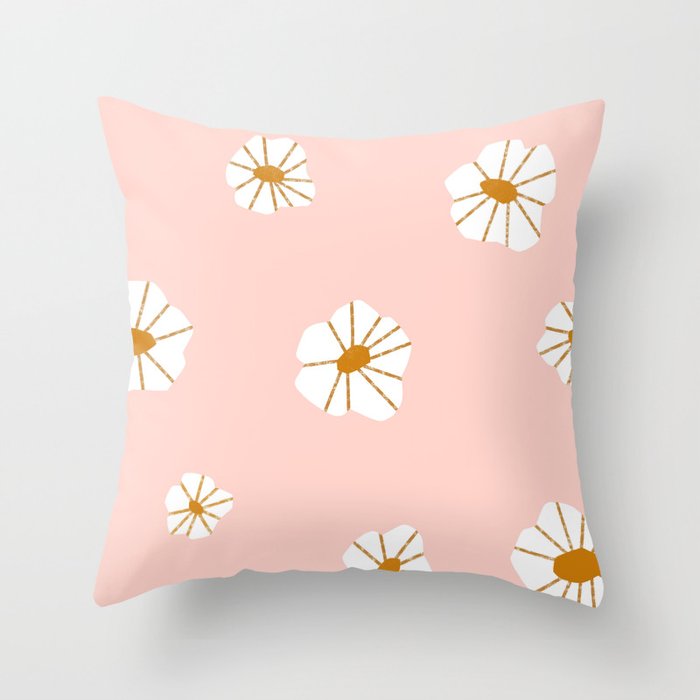 Scattered Flowers Throw Pillow Gallery Image 6
