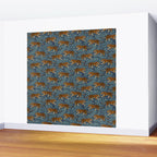 Tigers - dusky blue Wall Mural Gallery Image 2