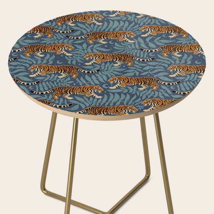 Tigers - dusky blue Side Table Gallery Image 2