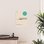 Farnsworth House, Ludwig Mies van der Rohe, Minimal Architecture Bauhaus Design Poster Gallery Image 2