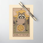 Wheel of Fortune - Raccoons Tarot Wrapping Paper Gallery Image 1
