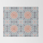 Modern brushstroke mosaic Throw Blanket Gallery Image 2