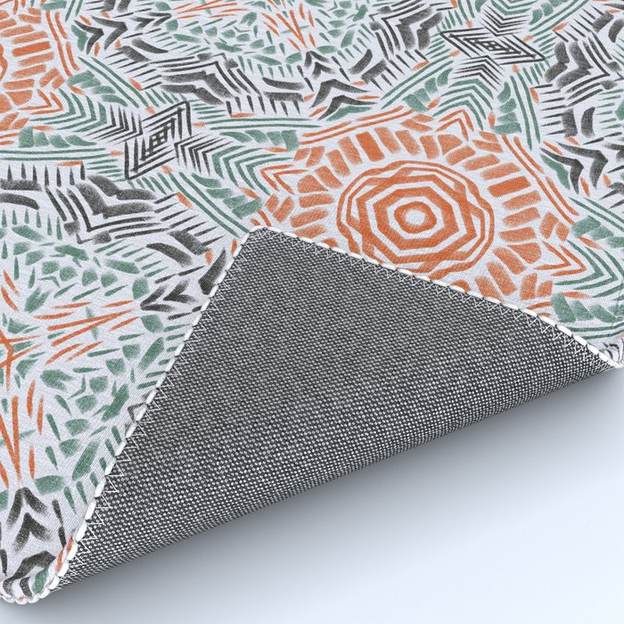 Modern brushstroke mosaic Rug Gallery Image 4