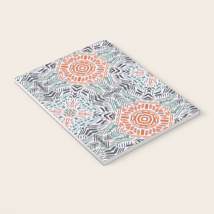 Modern brushstroke mosaic Notebook Gallery Image 3