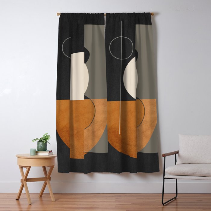 Abstract Minimal Shapes 129 Window Curtain Gallery Image 5