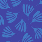 Blue Wispy Leaves Contemporary Abstract Pattern Coffee Mug Gallery Image 2