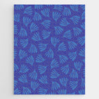 Blue Wispy Leaves Contemporary Abstract Pattern Jigsaw Puzzle Gallery Image 1