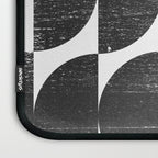 Mid Century Modern Op Art Black and White Pattern Laptop Sleeve Gallery Image 3