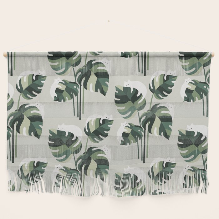 Cat and Plant 11 Pattern Wall Hanging Gallery Image 1