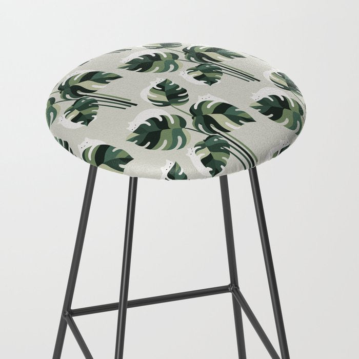 Cat and Plant 11 Pattern Stool Gallery Image 2