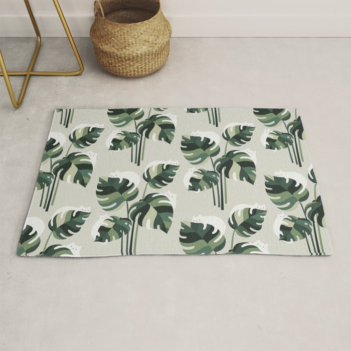 Cat and Plant 11 Pattern Rug Gallery Image 1