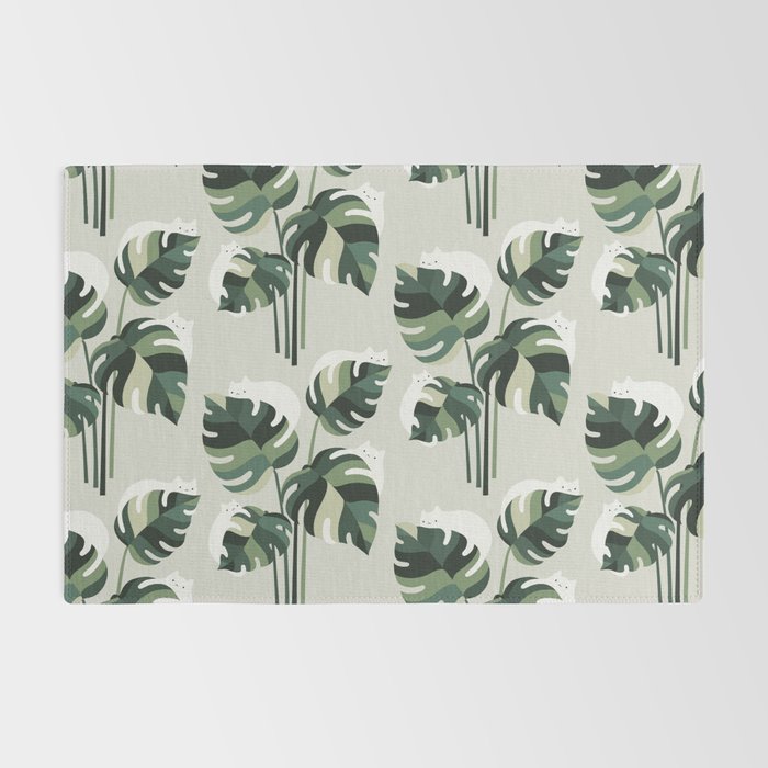 Cat and Plant 11 Pattern Rug Gallery Image 2