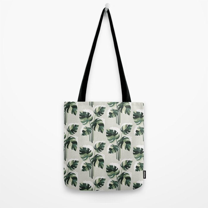 Cat and Plant 11 Pattern Tote Bag Gallery Image 2