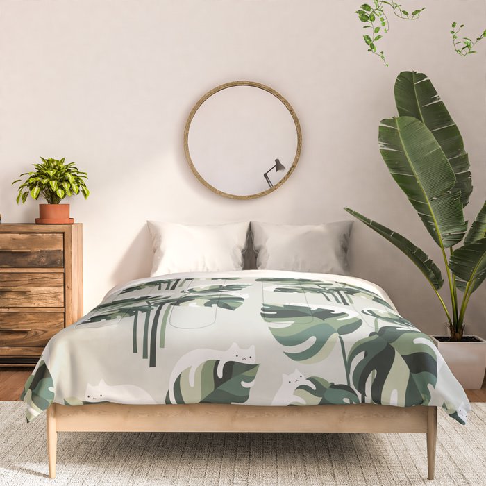 Cat and Plant 11 Pattern Comforter Gallery Image 3