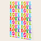 Rainbow LOVE - Groovy Repeat! Wallpaper Gallery Image 2