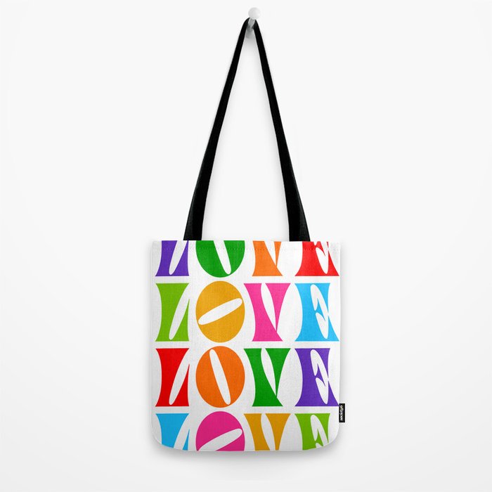 Rainbow LOVE - Groovy Repeat! Tote Bag Gallery Image 2