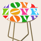 Rainbow LOVE - Groovy Repeat! Side Table Gallery Image 2