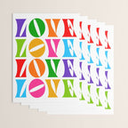 Rainbow LOVE - Groovy Repeat! Wrapping Paper Gallery Image 3