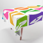 Rainbow LOVE - Groovy Repeat! Tablecloth Gallery Image 1