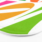 Rainbow LOVE - Groovy Repeat! Bath Mat Gallery Image 3