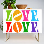 Rainbow LOVE - Groovy Repeat! Credenza Gallery Image 1