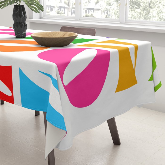 Rainbow LOVE - Groovy Repeat! Tablecloth Gallery Image 3