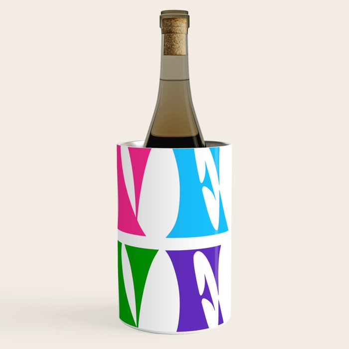 Rainbow LOVE - Groovy Repeat! Wine Chiller Gallery Image 3