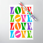 Rainbow LOVE - Groovy Repeat! Wrapping Paper Gallery Image 1