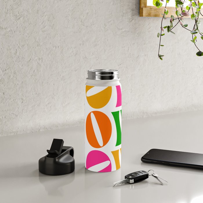 Rainbow LOVE - Groovy Repeat! Water Bottle Gallery Image 4