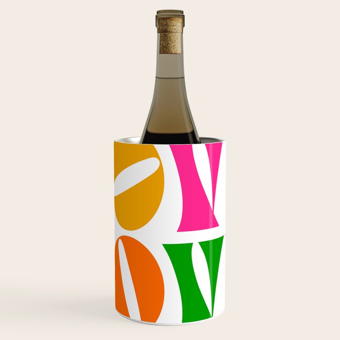 Rainbow LOVE - Groovy Repeat! Wine Chiller Gallery Image 1