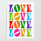 Rainbow LOVE - Groovy Repeat! Poster Gallery Image 4