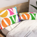 Rainbow LOVE - Groovy Repeat! Pillow Sham Gallery Image 2