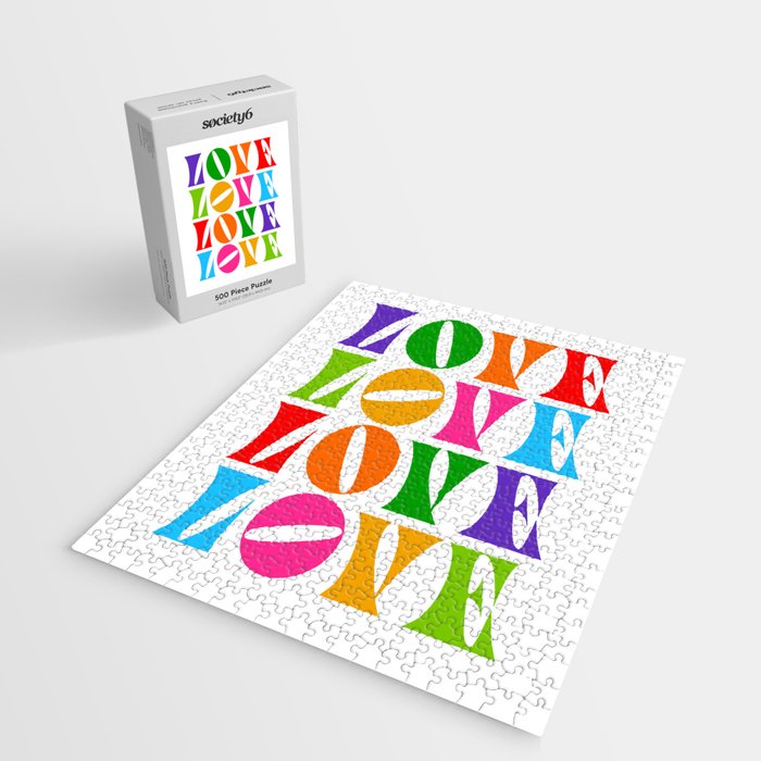Rainbow LOVE - Groovy Repeat! Jigsaw Puzzle Gallery Image 2