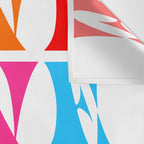 Rainbow LOVE - Groovy Repeat! Wall Tapestry Gallery Image 3