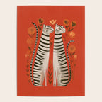 Striped Cat Pair Poster Gallery Image 4